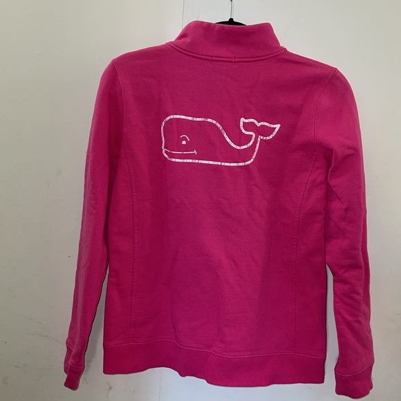 Pink Vineyard Vines quarter zipper sweatshirt size S - Picture 3 of 3